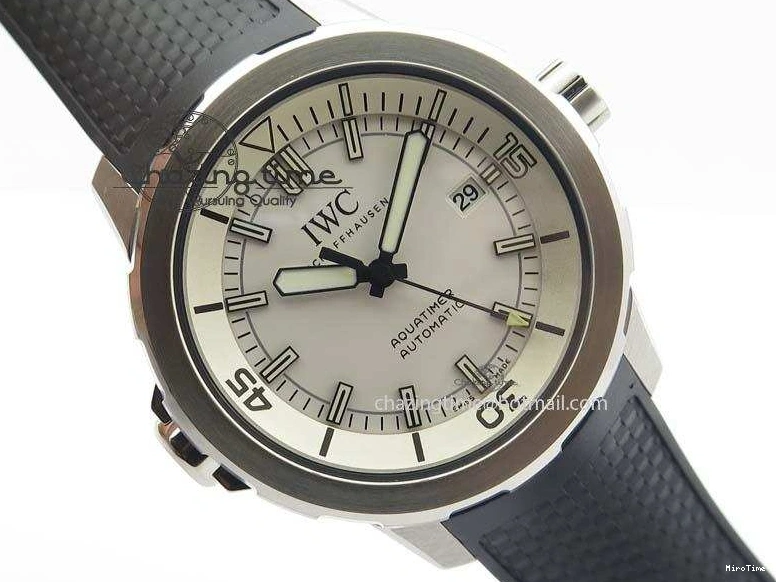 MIROTIME 0214 TechFriendly Aquatimer Automatic SS IW329003 V6F 1:1 Best Edition On Black Rubber Strap MIYOTA 7271